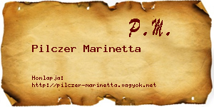 Pilczer Marinetta névjegykártya